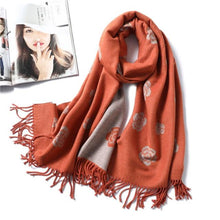 Load image into Gallery viewer, New Fashion Winter Soft Thick Warm Colorful Cashmere Scarf Elegant Escharpe Shawls Scarf Shawls Wraps Lightweight Lady Solid Scarves Fashion Tassels Blanket For Women