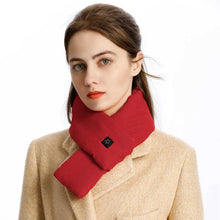 Load image into Gallery viewer, New Fashion Winter USB Heated Scarf Unisex Neck Warmer Neckerchief Winter Rechargeable Heating Elegant Scarf Neck Heating Pad Lightweight Shawl To Keep Your Neck Warm Shawl For Women