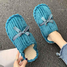 Load image into Gallery viewer, New Fashion Winter Warm Cotton Slippers Women Men Home Shoes Simple Non-slip Cotton House Slippers Cozy Memory Foam Washable For Summer Bedroom