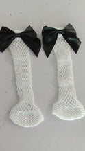 Load image into Gallery viewer, New Fashion Women Black Mesh Short Ankle Socks Girls Fishnet Socks With Cute Bow Ladies Socks in 6 Colors Outdoor Stylish Socks For Women