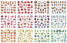 Load image into Gallery viewer, New Geometric Letter Nail Sticker Water Slider Winter Decal Christmas New Year Gift Nail Slider Temporary Tattoos Women Nail Art Stickers Water Transfer Decals Design Nail Art Supplies Manicure Acrylic Nail Foil Stencils Decorations