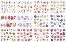 Load image into Gallery viewer, New Geometric Letter Nail Sticker Water Slider Winter Decal Christmas New Year Gift Nail Slider Temporary Tattoos Women Nail Art Stickers Water Transfer Decals Design Nail Art Supplies Manicure Acrylic Nail Foil Stencils Decorations