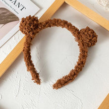 Load image into Gallery viewer, New Gils Cute Plush Bear Rabbit Ears Headband Autumn Winter Head Hoop Cartoon Girls Kid Hairband Headdress Gorgeous Hair Accessories For Women