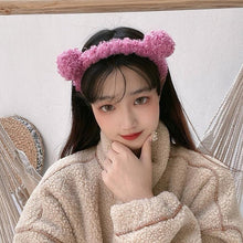 Load image into Gallery viewer, New Gils Cute Plush Bear Rabbit Ears Headband Autumn Winter Head Hoop Cartoon Girls Kid Hairband Headdress Gorgeous Hair Accessories For Women