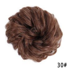 Load image into Gallery viewer, New Girl's Synthetic Chignon Red Pink Purple Blue Green Curly Messy Bun Kids Donut Roller Hair Bun Heat Resistant Fake Hair Wigs For Black Women Cosplay Wigs For Women
