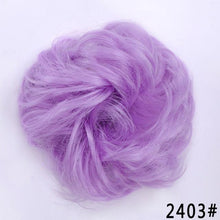 Load image into Gallery viewer, New Girl's Synthetic Chignon Red Pink Purple Blue Green Curly Messy Bun Kids Donut Roller Hair Bun Heat Resistant Fake Hair Wigs For Black Women Cosplay Wigs For Women