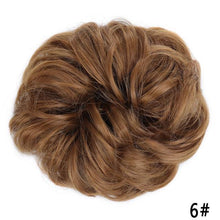 Load image into Gallery viewer, New Girl's Synthetic Chignon Red Pink Purple Blue Green Curly Messy Bun Kids Donut Roller Hair Bun Heat Resistant Fake Hair Wigs For Black Women Cosplay Wigs For Women