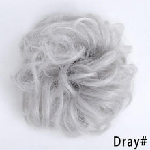 Load image into Gallery viewer, New Girl's Synthetic Chignon Red Pink Purple Blue Green Curly Messy Bun Kids Donut Roller Hair Bun Heat Resistant Fake Hair Wigs For Black Women Cosplay Wigs For Women