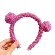 Load image into Gallery viewer, New Girls Cute Bear Ears Plush Simple Hairbands Kids Lovely Hair Ornament Headband Hair Hoops Children Fashion Gorgeous Hair Accessories For Women