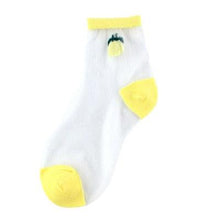 Load image into Gallery viewer, New Girls Cute Cartoon Fruits Sheer Kawaii Lady Women Summer Fall Avocado Lemon Pineapple Cherry Jacquard Socks For Women