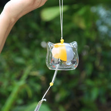 Load image into Gallery viewer, New Glass Cat Pattern Wind Chime Bell Home Garden Hanging Decor DIY Gift Glass Wind Chime Birthday Valentine's Day Gift Home Spa Kitchen Office Decor