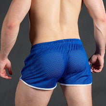 Load image into Gallery viewer, New Gym Men's Sport Running Shorts Quick Dry grid Workout Short Pants GYM Wear Men Soccer Tennis Training Beach Swim Shorts Men's Boxer Shorts Ice Silk Mesh Underwear Breathable Basic Boxer Briefs Underpants Sports Shorts