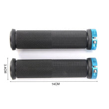 Load image into Gallery viewer, New Handlebar Cover Grips Rubber Soft Anti-Skid Cycling Bike Grips Mountain Road Bike Lock On Handle End Grips Handlebar Lockable Mountain Antiskid Shockproof Aluminum Alloy Locking Ring Comfy Soft TPR Rubber Handlebar