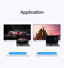 Load image into Gallery viewer, New HDMI To VGA Adapter Digital To Analog Video Audio Converter Cable Gold-Plated HDMI To VGA Adapter Black Design 1080p For Laptop TV Projector Gaming