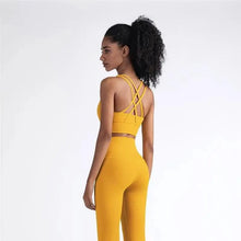 Load image into Gallery viewer, New High Quality Fabric Nylon Breathable Women Yoga Tops Bra Solid Color And Sports Wear Outdoor Exercise Clothes For Ladies