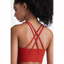 Load image into Gallery viewer, New High Quality Fabric Nylon Breathable Women Yoga Tops Bra Solid Color And Sports Wear Outdoor Exercise Clothes For Ladies