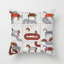Load image into Gallery viewer, New Horse Cushion Cover Short Plus Luxury Horse Cotton Linen Decorative Pillowcase Cushion Decorative Pillows Covers for Home Sofa Couch Car Bedrooms 45x45cm