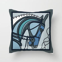 Load image into Gallery viewer, New Horse Cushion Cover Short Plus Luxury Horse Cotton Linen Decorative Pillowcase Cushion Decorative Pillows Covers for Home Sofa Couch Car Bedrooms 45x45cm
