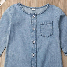 Load image into Gallery viewer, New Infant Kid Baby Girl Boy Clothes Soft Denim Romper Play suit Jumpsuit Outfits 0-24M