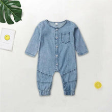 Load image into Gallery viewer, New Infant Kid Baby Girl Boy Clothes Soft Denim Romper Play suit Jumpsuit Outfits 0-24M