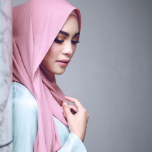 Load image into Gallery viewer, New Long Solid Colorful Soft Chiffon Hijab Elegant Scarf Wrap Lightweight Islamic Head Wear Escharpe Shawls Headband Stole Muslim Hijabs Wrap Headscarf Scarves Colors For Women