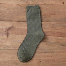 Load image into Gallery viewer, New Loose Solid Colors High School Girls Cute Socks Needles Knitting Cotton Scrunch Socks For Women