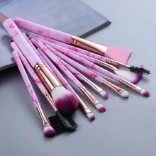 Load image into Gallery viewer, New Luxurious 12/8/5pcs Eye Lip Makeup Brushes Set Eyebrow Comb Eyelash Sponge Eyeshadow Silicone Face Mask Edge Control Brush Cosmetics