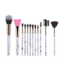 Load image into Gallery viewer, New Luxurious 12/8/5pcs Eye Lip Makeup Brushes Set Eyebrow Comb Eyelash Sponge Eyeshadow Silicone Face Mask Edge Control Brush Cosmetics