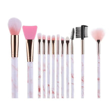 Load image into Gallery viewer, New Luxurious 12/8/5pcs Eye Lip Makeup Brushes Set Eyebrow Comb Eyelash Sponge Eyeshadow Silicone Face Mask Edge Control Brush Cosmetics