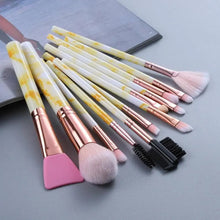 Load image into Gallery viewer, New Luxurious 12/8/5pcs Eye Lip Makeup Brushes Set Eyebrow Comb Eyelash Sponge Eyeshadow Silicone Face Mask Edge Control Brush Cosmetics