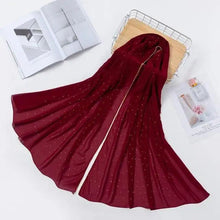 Load image into Gallery viewer, New Luxurious Gold Chiffon Head Scarf Solid Soft Long Muslim Scarves For Women Hijab Musulman Female Shawl and Wrap