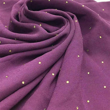 Load image into Gallery viewer, New Luxurious Gold Chiffon Head Scarf Solid Soft Long Muslim Scarves For Women Hijab Musulman Female Shawl and Wrap