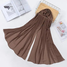 Load image into Gallery viewer, New Luxurious Gold Chiffon Head Scarf Solid Soft Long Muslim Scarves For Women Hijab Musulman Female Shawl and Wrap