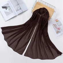 Load image into Gallery viewer, New Luxurious Gold Chiffon Head Scarf Solid Soft Long Muslim Scarves For Women Hijab Musulman Female Shawl and Wrap