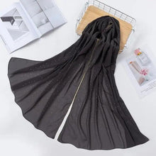 Load image into Gallery viewer, New Luxurious Gold Chiffon Head Scarf Solid Soft Long Muslim Scarves For Women Hijab Musulman Female Shawl and Wrap