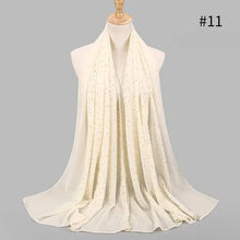 Load image into Gallery viewer, New Luxurious Gold Chiffon Head Scarf Solid Soft Long Muslim Scarves For Women Hijab Musulman Female Shawl and Wrap