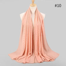 Load image into Gallery viewer, New Luxurious Gold Chiffon Head Scarf Solid Soft Long Muslim Scarves For Women Hijab Musulman Female Shawl and Wrap