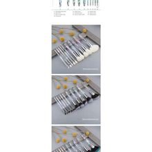 Load image into Gallery viewer, New Luxury Cosmic Color New Luxury Crystal Makeup Brushes Powder Foundation Eyeshadow Eyebrow Cosmetics for Face Fan Make Up Brush Set