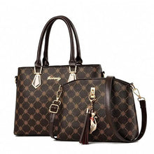 Load image into Gallery viewer, New Luxury Leather Bags Set 2 Pcs Handbag For Women And Girls Stylish Shoulder Gift Bag For Females