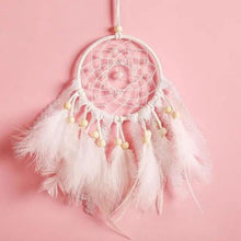 Load image into Gallery viewer, New Luxury Original Silver Gray Dream Catcher 2 Ring Feather Hanging Art Gifts To Bestie Friends Creative Valentine's Day Gifts