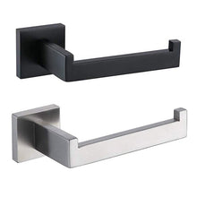 Load image into Gallery viewer, New Matte Black Toilet Paper Holder Wall Mount Tissue Roll Hanger 304 Stainless Steel Bathroom Accessories Toilet Paper Holder Tissue Roll Holder Hanger Stainless Steel Matte Black Bathroom Lavatory Hardware Wall Mount 14.5cm