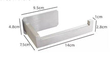 Load image into Gallery viewer, New Matte Black Toilet Paper Holder Wall Mount Tissue Roll Hanger 304 Stainless Steel Bathroom Accessories Toilet Paper Holder Tissue Roll Holder Hanger Stainless Steel Matte Black Bathroom Lavatory Hardware Wall Mount 14.5cm