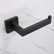 Load image into Gallery viewer, New Matte Black Toilet Paper Holder Wall Mount Tissue Roll Hanger 304 Stainless Steel Bathroom Accessories Toilet Paper Holder Tissue Roll Holder Hanger Stainless Steel Matte Black Bathroom Lavatory Hardware Wall Mount 14.5cm