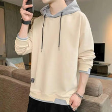 Load image into Gallery viewer, New Men Casual Sweatshirt Hoodies Male Solid Color Pullover Tops Spring Autumn Winter Pullover Floral Print Flannel Check Hoodie Autumn Jackets For Men