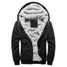 Load image into Gallery viewer, New Men Hoodies Winter Thick Warm Fleece Men Hoodies Coat Sportwear Male Streetwear Men Winter Warm Fleece Sweater Jacket Thick Padded Coat Hoodie