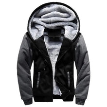 Load image into Gallery viewer, New Men Hoodies Winter Thick Warm Fleece Men Hoodies Coat Sportwear Male Streetwear Men Winter Warm Fleece Sweater Jacket Thick Padded Coat Hoodie