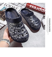 Load image into Gallery viewer, New Men Sandals Shoes Summer Beach Garden Flat Cool Slippers Arch Support Clogs Garden Shoes Slip-On Outdoor Beach Pool Shower Summer Sandals Slippers