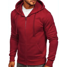 Load image into Gallery viewer, New Mens Casual Hoodies Sweatshirts Male Hooded Long Sleeve Solid Hoodie Pullover Sweater Sports Sweatshirt Hoodie for Men Black Green Solid Color Hooded Outerwear Tops