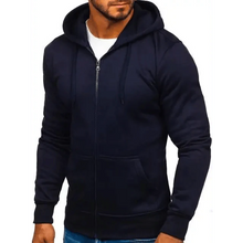 Load image into Gallery viewer, New Mens Casual Hoodies Sweatshirts Male Hooded Long Sleeve Solid Hoodie Pullover Sweater Sports Sweatshirt Hoodie for Men Black Green Solid Color Hooded Outerwear Tops