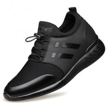 Load image into Gallery viewer, New Mens Casual Leather Lace Up Sneakers Solid Color Breathable Business Mens Fashion Leather Dress Sneakers Flexible Business Casual Non-Slip Shoes For Men